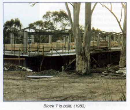 Construction of school facilities at Trinity College Beenleigh in 1983 highlighting development and growth of the campus