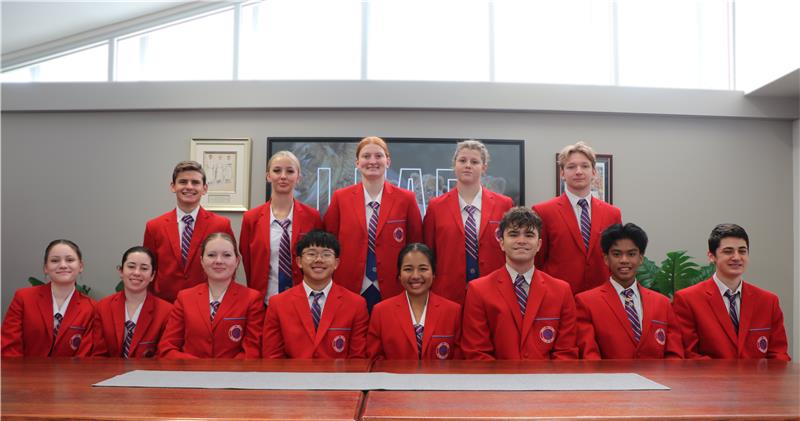 Group of the student leaders of the school photo