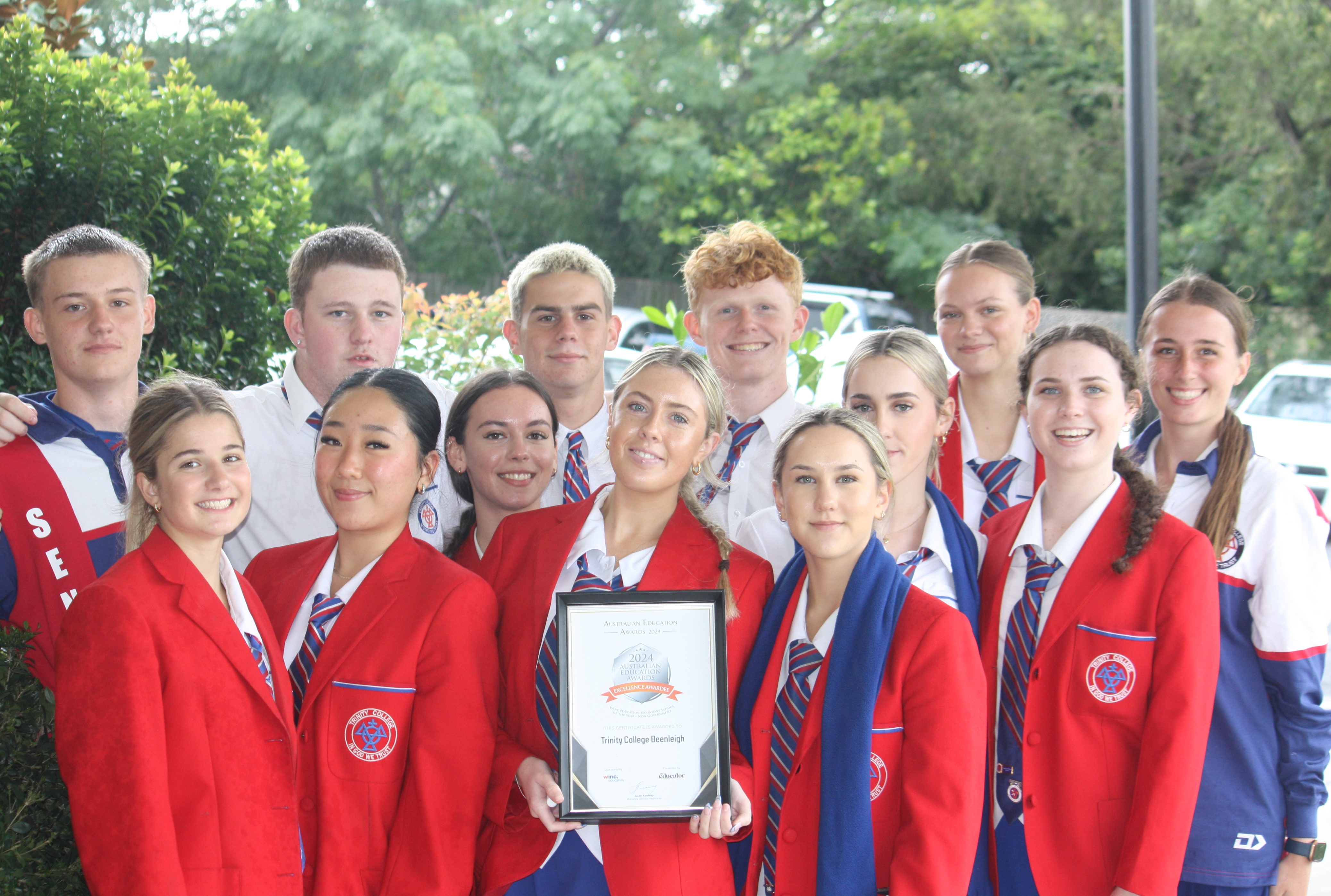 Trinity College Beenleigh was today announced as an Excellence Awardee and finalist in the Secondary School of the Year Non-government category for the Australian Education Awards 2024. ©Brisbane Catholic Education, Trinity College, Beenleigh (2024).
